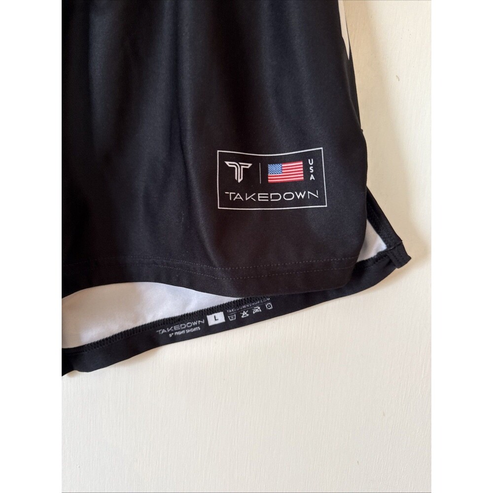 Takedown Shorts Black Solid 5” Inseam BJJ Wrestling Training | Men's Large - Picture 3 of 7